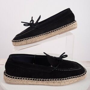 Massimo Dutti Mens Blue Split Suede Espadrilles 5